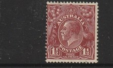 STAMPS AUST KGV  1.5d  RED