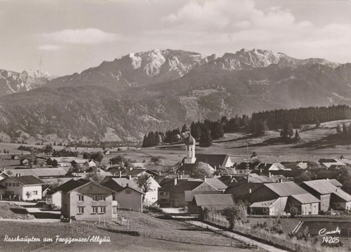 Old postcard rosshaupten - old,