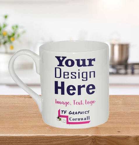 Personalised 9oz bone china - bone,