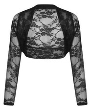 Womens LACE SHRUG Cropped