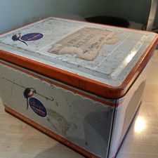 Antique metal toffee tin Edward Sharp & Sons LTD Kreemy Works Maidstone Kent