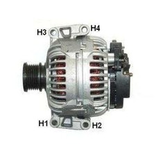 NAPA Alternator for Mercedes Benz Sprinter 208 Cdi 2.1 April 2000 to April 2006