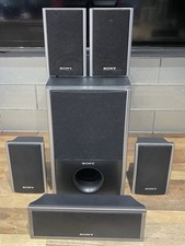 Sony SS Surround Sound Speakers & Subwoofer OEM Wires Included Tested Working