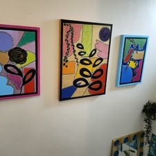 Vibrant Abstract Mixed Media