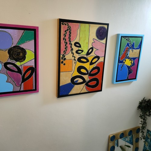 Vibrant abstract mixed - vibrant,