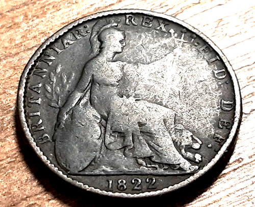 George farthing 1822 - george, iv