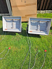 PAIR OF INDUSTRIAL GAS HEATERS BY SCHWANK SERIES 100 - WORKING WHEN REMOVED