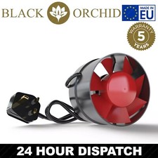 Black Orchid Eco Duct 4 5 6 Inch Inline Extraction Fan Hobby Hydroponics Wired