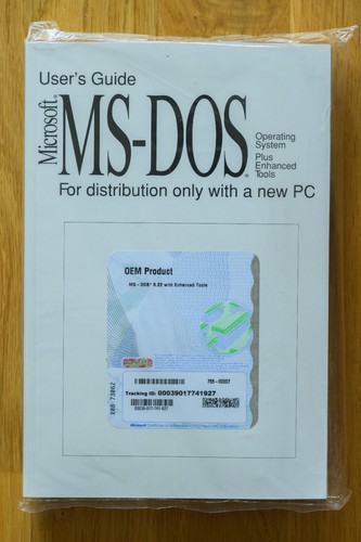 Microsoft dos oem - microsoft, |