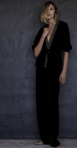 Zara embroidered velvet - embroidered, kimono
