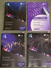 CIMA Strategic Level text books - F3, P3 & E3 (Kaplan/ BPP)