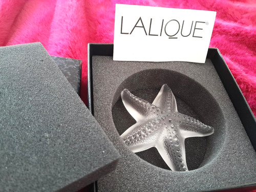 Lalique clear star fish - lalique,