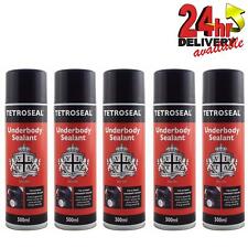 5 X Tetroseal Aerosol Underbody Sealant Car Underseal Spray 500ml Protection