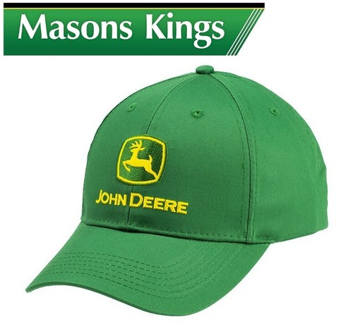 John deere trademark green cap - john,