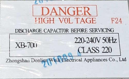 Microwave high voltage - ,