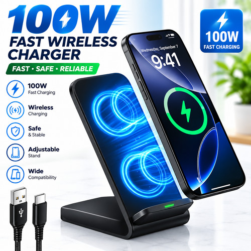 100w fast wireless charger - 100w,
