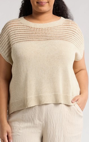 Max studio open weave dolman - open,