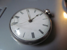 Antique silver fusee pocket