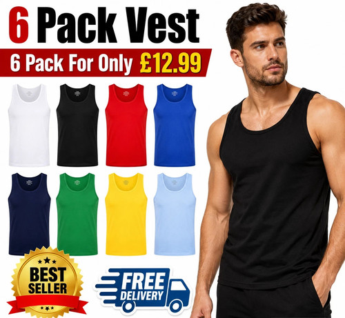 Pack men vest tops 100 - vest, 100%