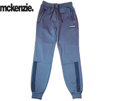 McKenzie Men's Grey Tapered Joggers Size S Tracksuit Bottoms Casual Pants