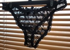 Sexy Sheer BLACK Big Polka Dot