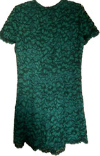 A Ladies Green Lace Jumpsuit by Zara Women, Size Medium with Defects