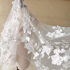 Large Flower Lace Tulle Fabric
