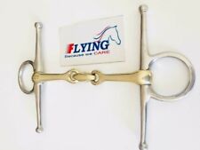 Full Cheek Curved Snaffle Horse Bit with lozenge GS & SS (UK SELLER & P&P Free)