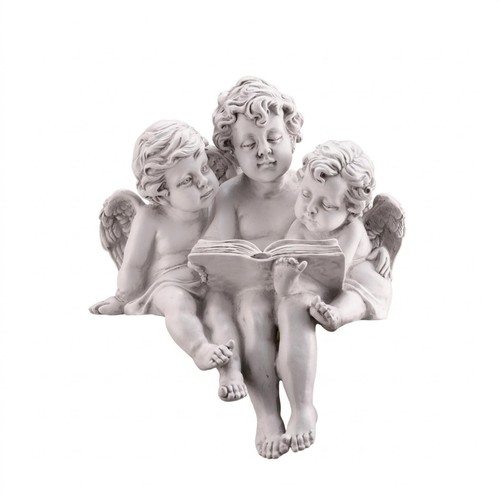 Seated cherubs resin - cherubs,