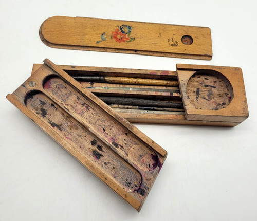 Vtg french pencil paintbrush - french,