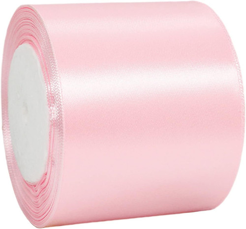 75mm wide blush pink ribbon - 75mm,