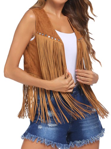 Acrawnni women tassel vest 70s - women,