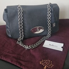 Beautiful MULBERRY Medium Lily Black Leather Shoulder Bag