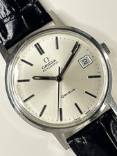OMEGA Geneve Vintage 1970's Men’s Automatic Date Silver Dress Watch - 166.0163