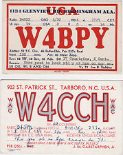 2 x QSL Cards USA 1934/35