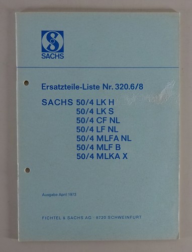 Parts list sachs engine - engine, 50/4