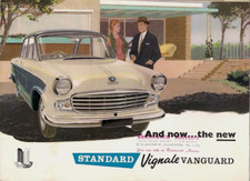 Standard Vanguard Vignale Saloon 1958-1959 UK Market Foldout Sales Brochure
