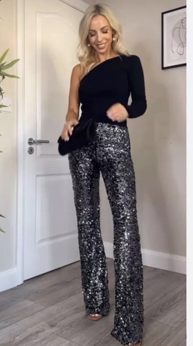 Zara new flared sequinned - zara,
