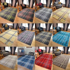 Modern soft tartan rugs - soft,