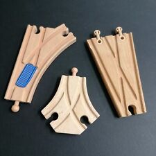 Wooden Train Splitter Junction Track Piece Bundle For Brio Big Jig x3 Adjustable