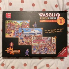 Wasgij Collectors Box Limited Edition 3x 1000 Piece Puzzles Set Volume 1