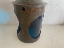 BRITISH RAILWAY STANDARD SIZE 3 ASPECT LAMP BODY + RED & BLUE LENS VGC