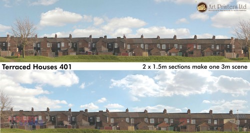 Terraced house backs 401 id - house,
