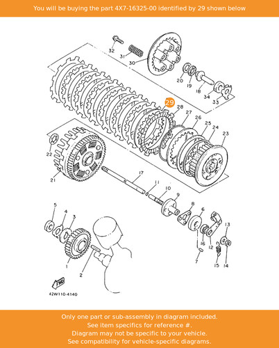 Yamaha plate clutch - yamaha, plate,