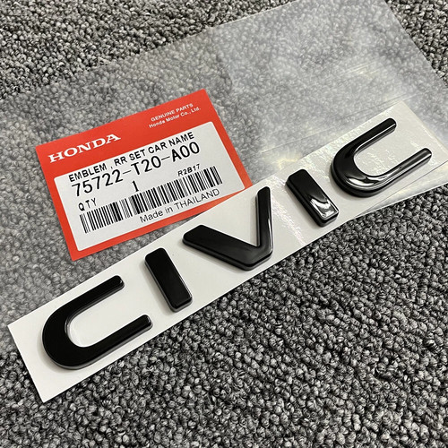Trunk lid letter emblem - trunk, for