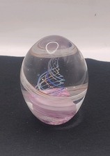 Beautiful Glass Paperweight Swirling Design RF#E18