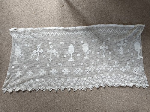 Antique lace trim - trim, alb