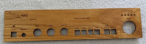 Faceplate nad 3020 satin - nad, oak