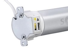 Somfy RollUp 28 WT motor with ear end plate tubular motor 0.8Nm, 30rpm