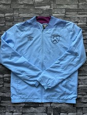 West Ham United Umbro Training Tracksuit Jacket Blue Size Large L Men’s